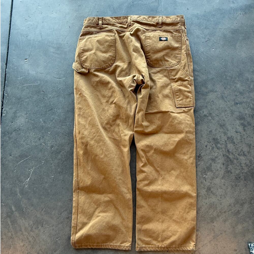 Vintage Y2k Dickies Workwear Khaki Carpenter Baggy Pants Men's 40x30
